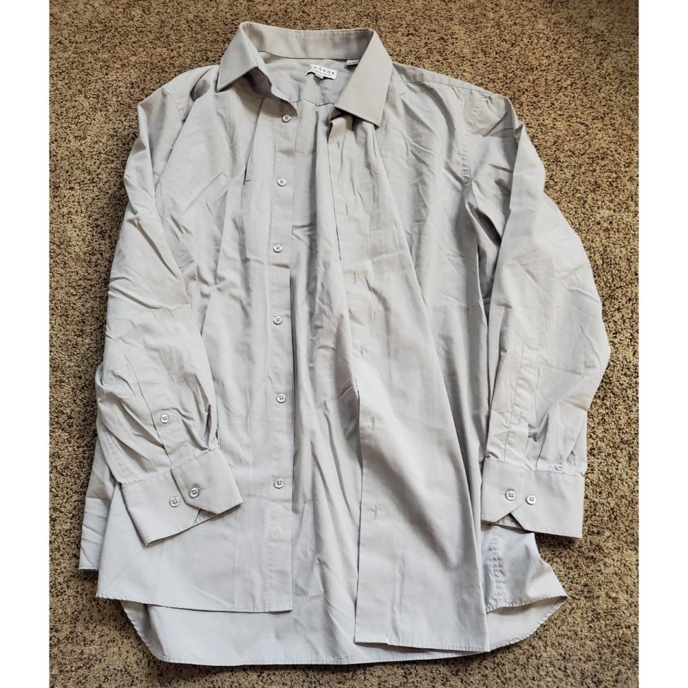 Men's Modena dress shirt, light gray, 2XL